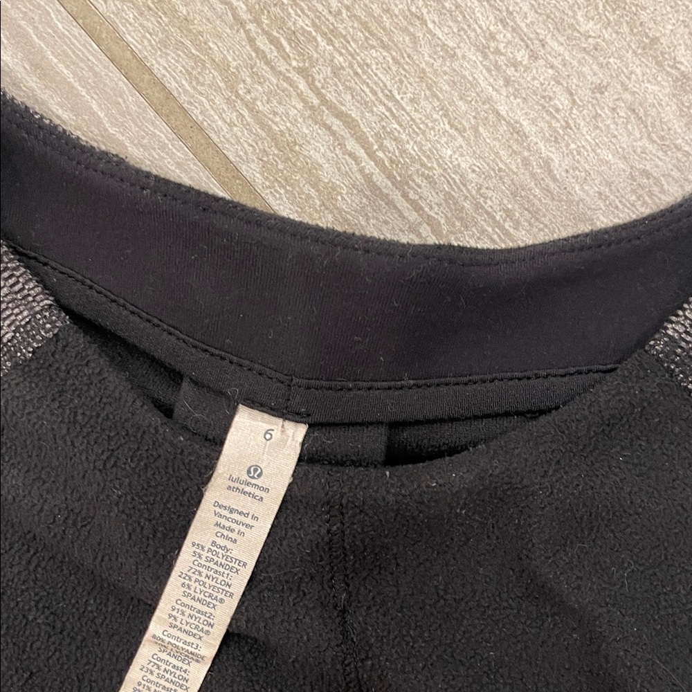lululemon athletica Black and Gray Long Sleeve Top - Picture 2 of 4